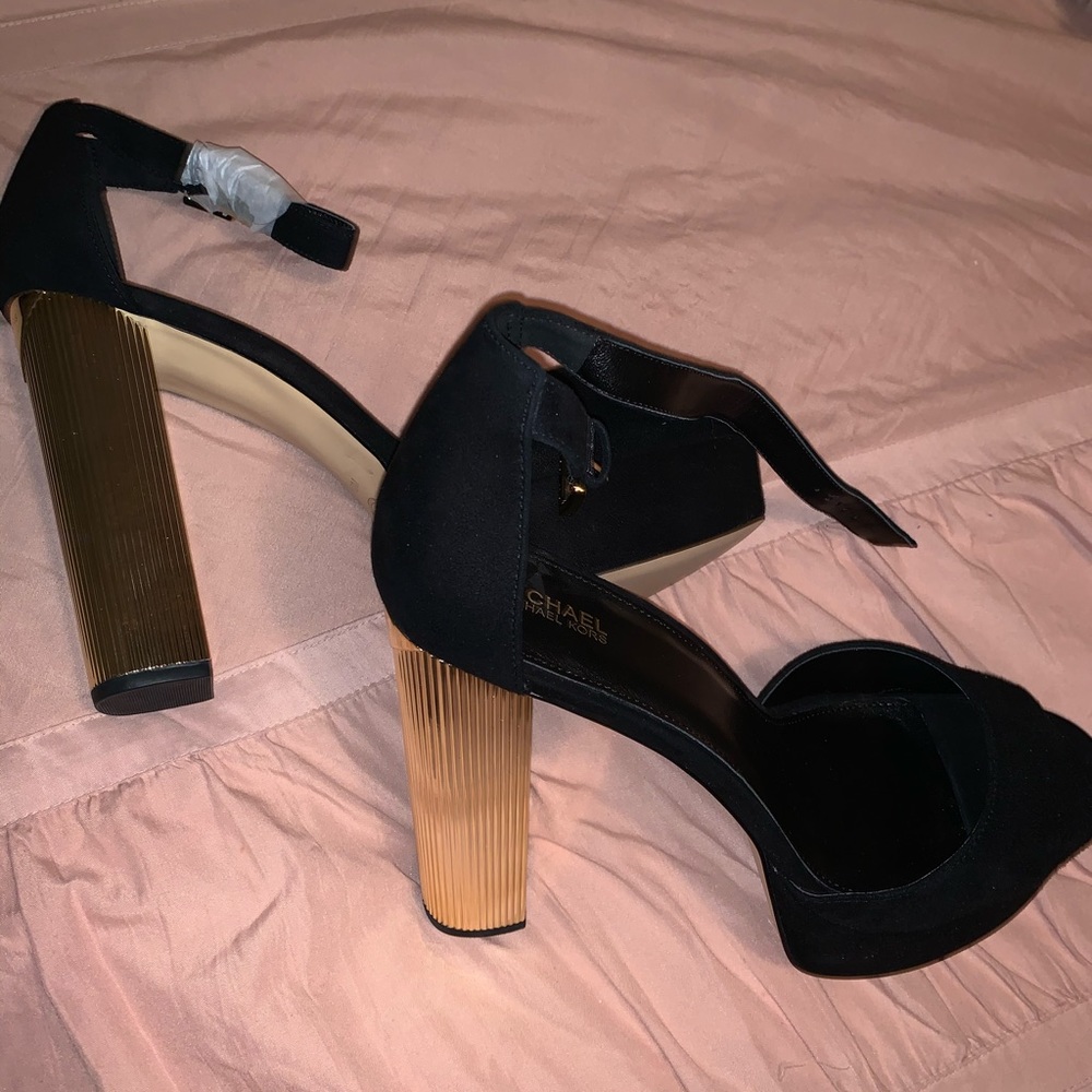 black Michael Kors heels